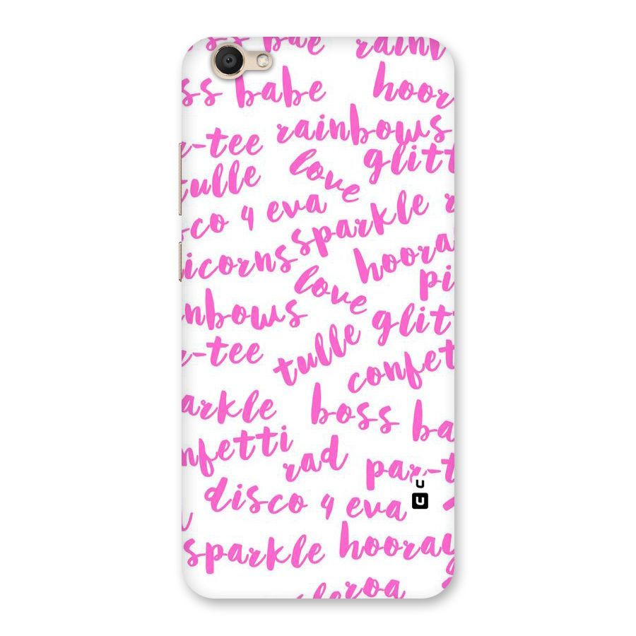 Sparkle Love Back Case for Vivo V5