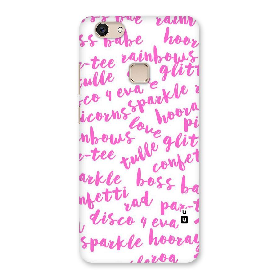 Sparkle Love Back Case for Vivo V7