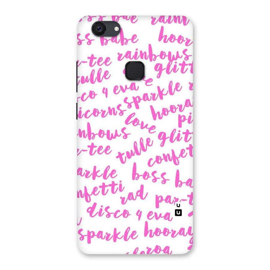 Sparkle Love Back Case for Vivo V7 Plus