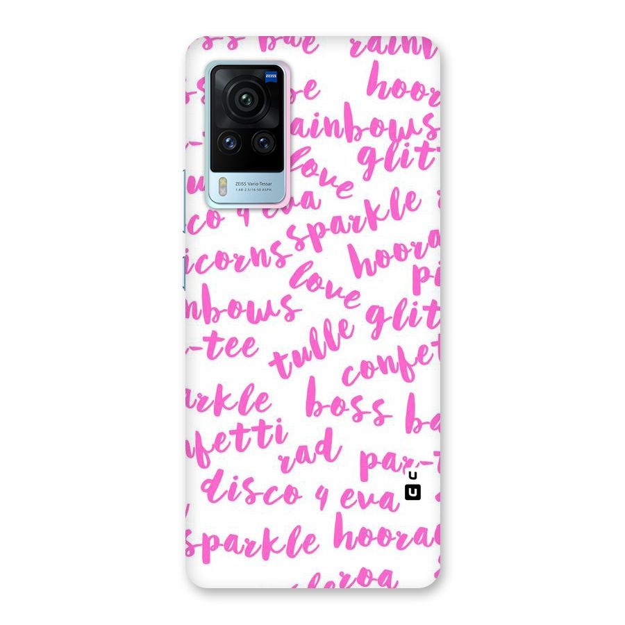 Sparkle Love Back Case for Vivo X60 Pro