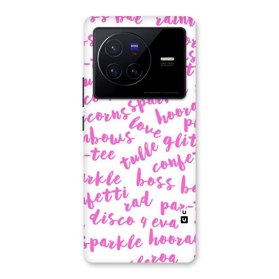Sparkle Love Back Case for Vivo X80