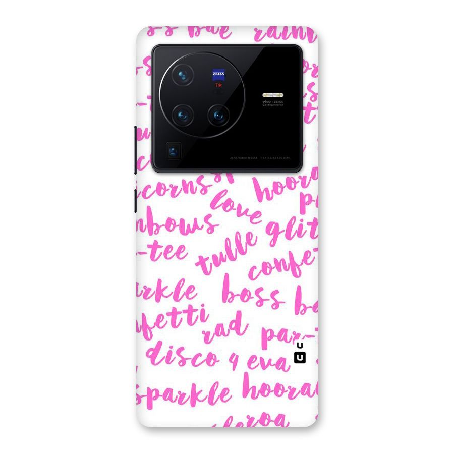 Sparkle Love Back Case for Vivo X80 Pro
