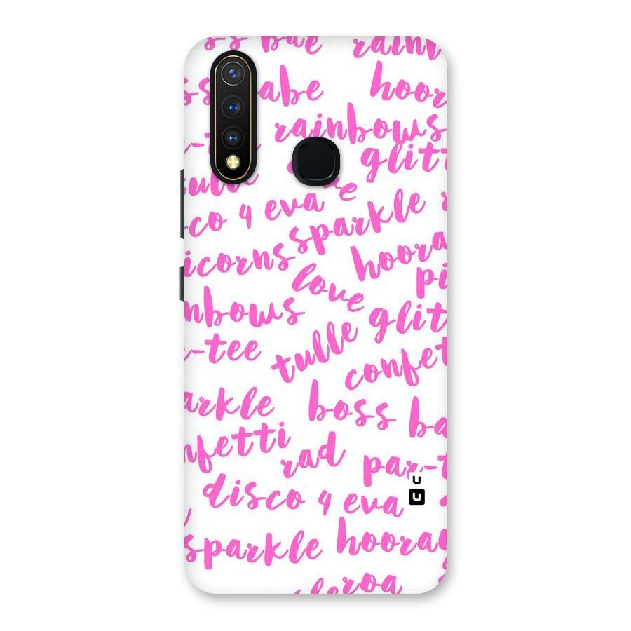 Sparkle Love Back Case for Vivo Y19