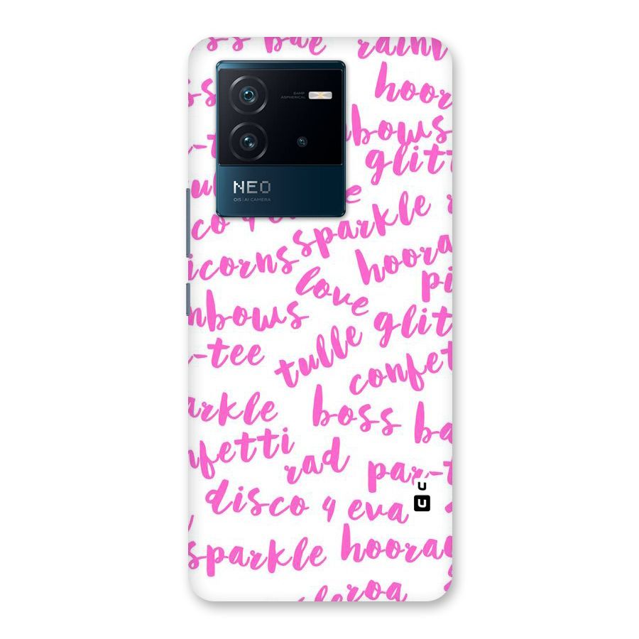 Sparkle Love Back Case for Vivo iQOO Neo 6 5G