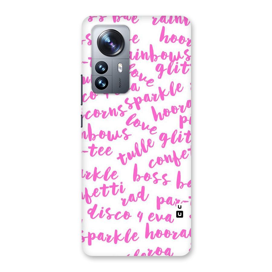 Sparkle Love Back Case for Xiaomi 12 Pro