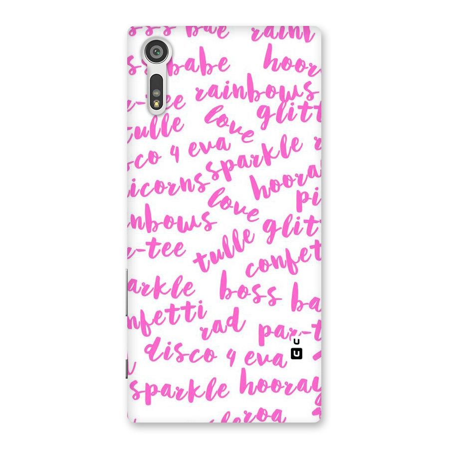 Sparkle Love Back Case for Xperia XZ