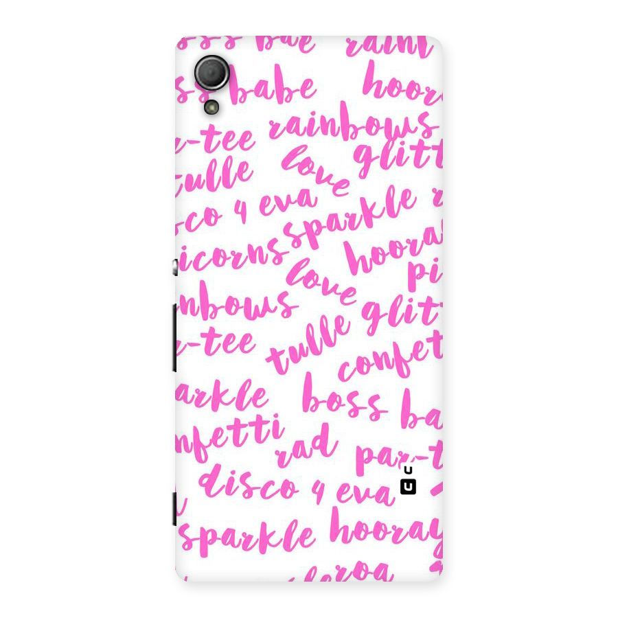 Sparkle Love Back Case for Xperia Z3 Plus
