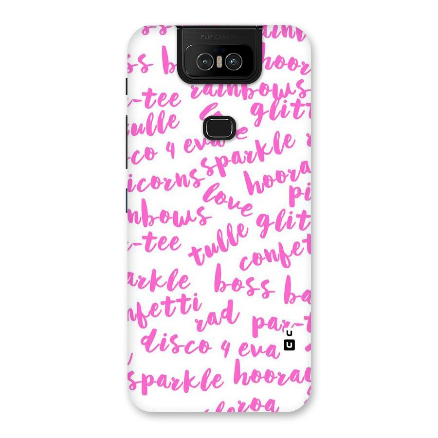 Sparkle Love Back Case for Zenfone 6z