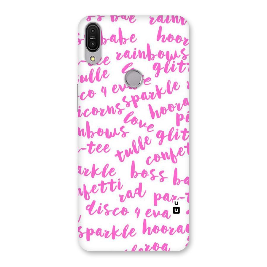 Sparkle Love Back Case for Zenfone Max Pro M1