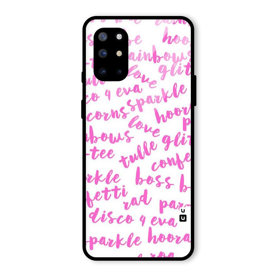 Sparkle Love Glass Back Case for OnePlus 8T