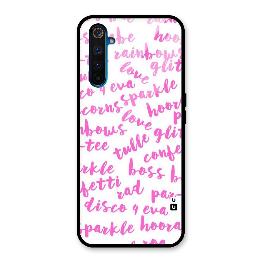 Sparkle Love Glass Back Case for Realme 6 Pro