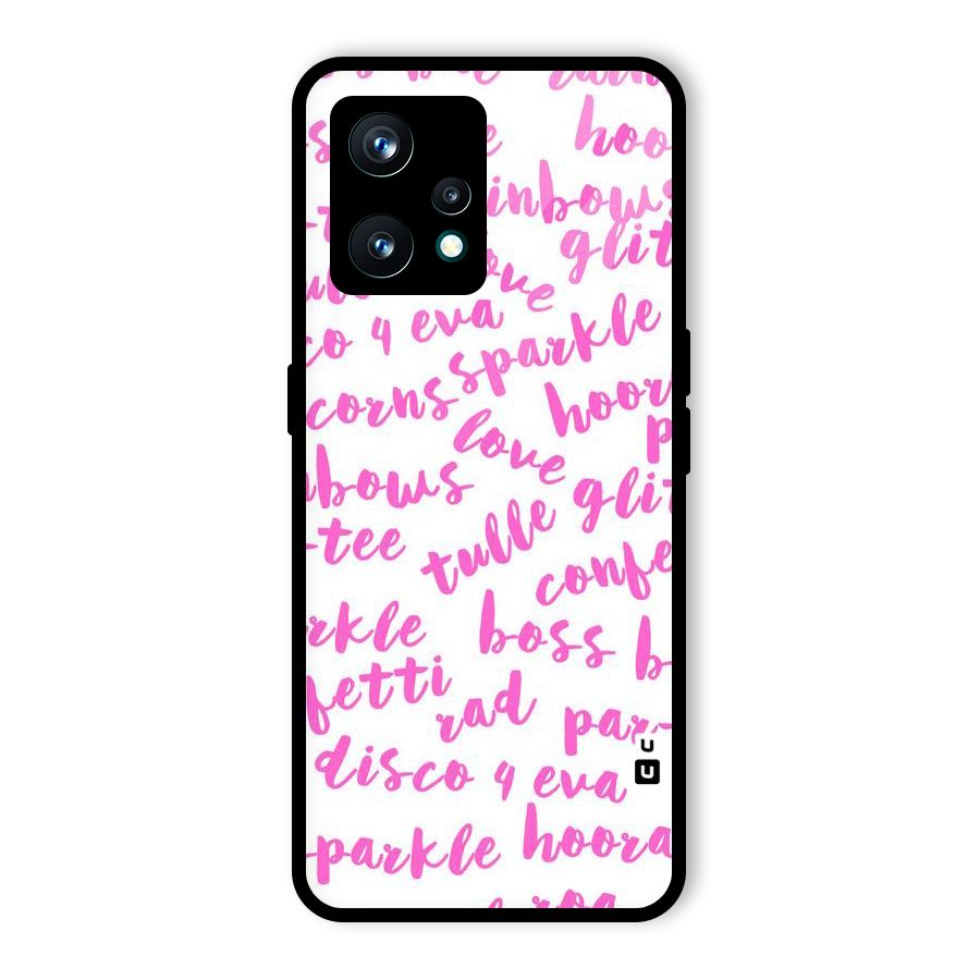 Sparkle Love Glass Back Case for Realme 9 Pro Plus 5G