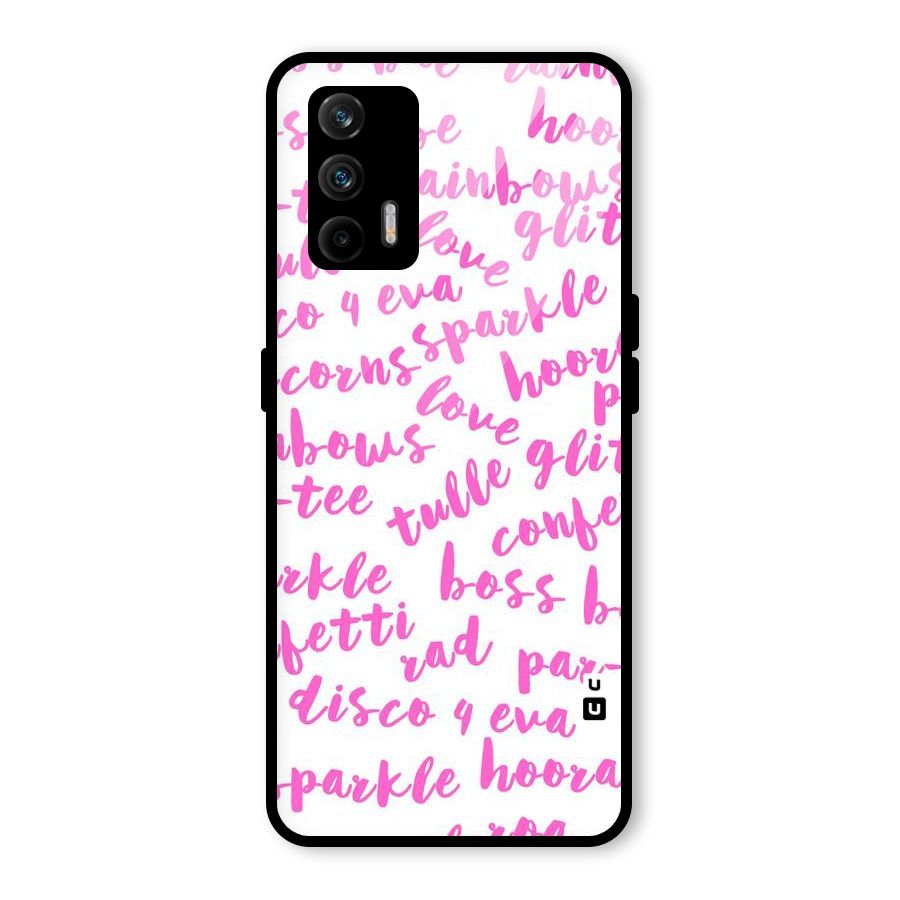 Sparkle Love Glass Back Case for Realme GT 5G