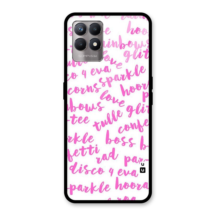 Sparkle Love Glass Back Case for Realme Narzo 50