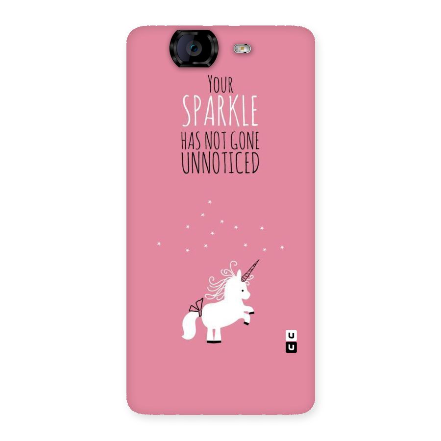 Sparkle Not Unnoticed Back Case for Canvas Knight A350