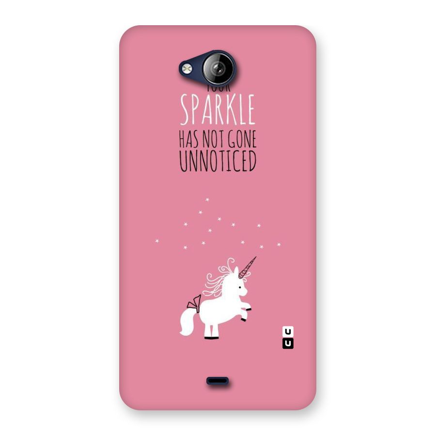 Sparkle Not Unnoticed Back Case for Canvas Play Q355