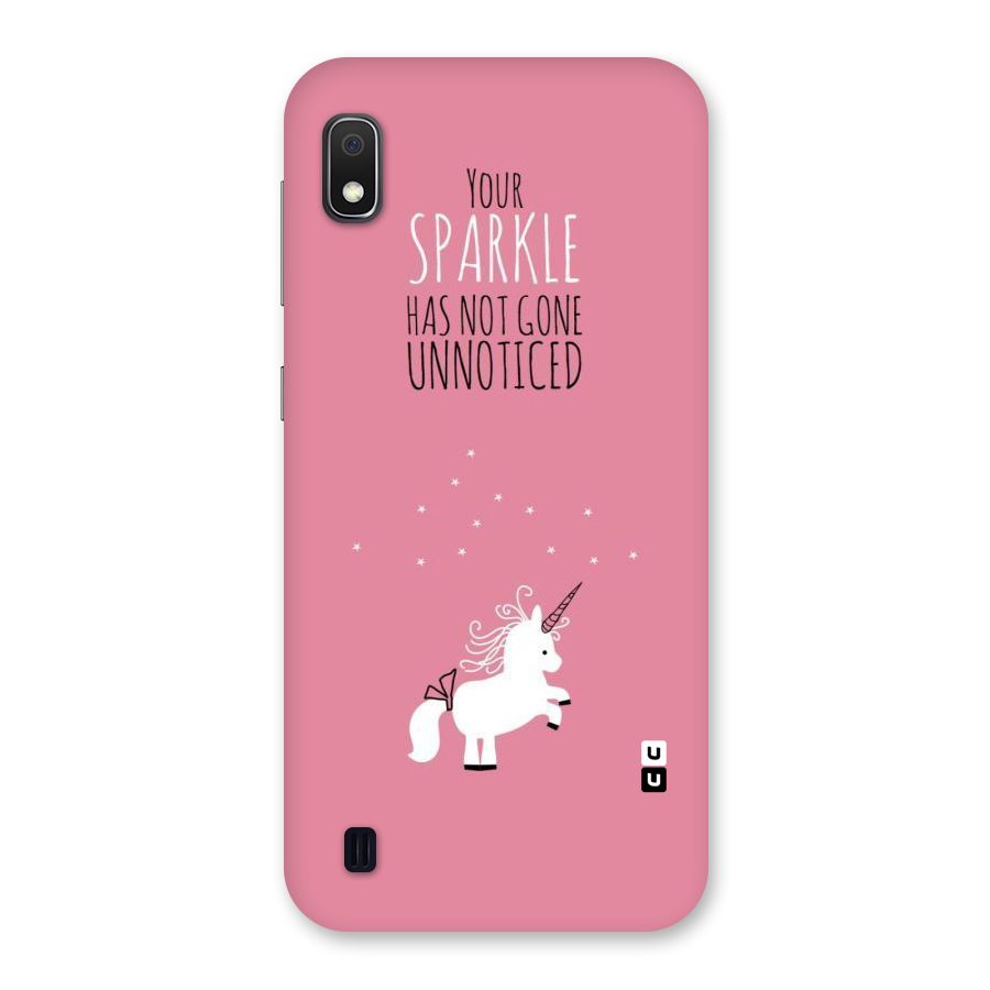 Sparkle Not Unnoticed Back Case for Galaxy A10