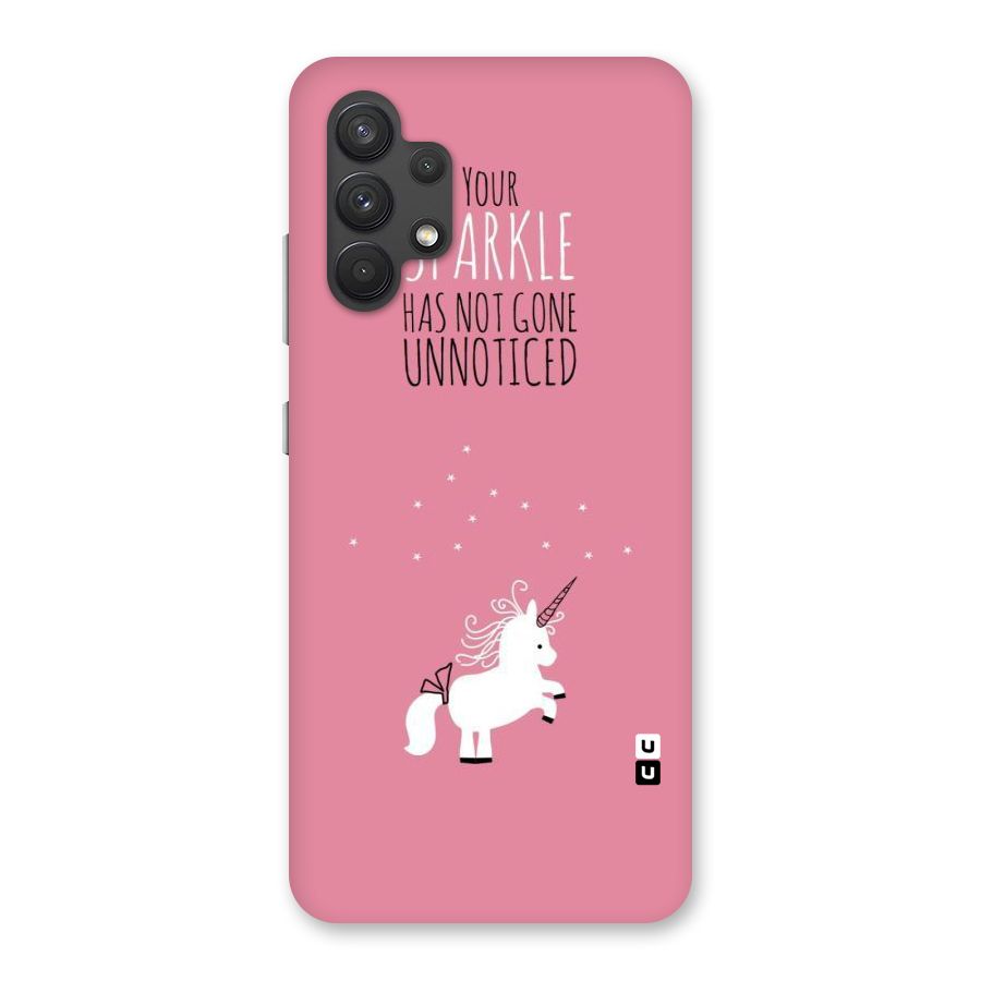 Sparkle Not Unnoticed Back Case for Galaxy A32