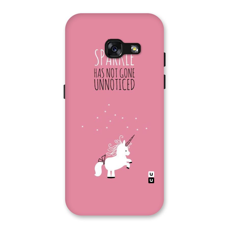 Sparkle Not Unnoticed Back Case for Galaxy A3 (2017)
