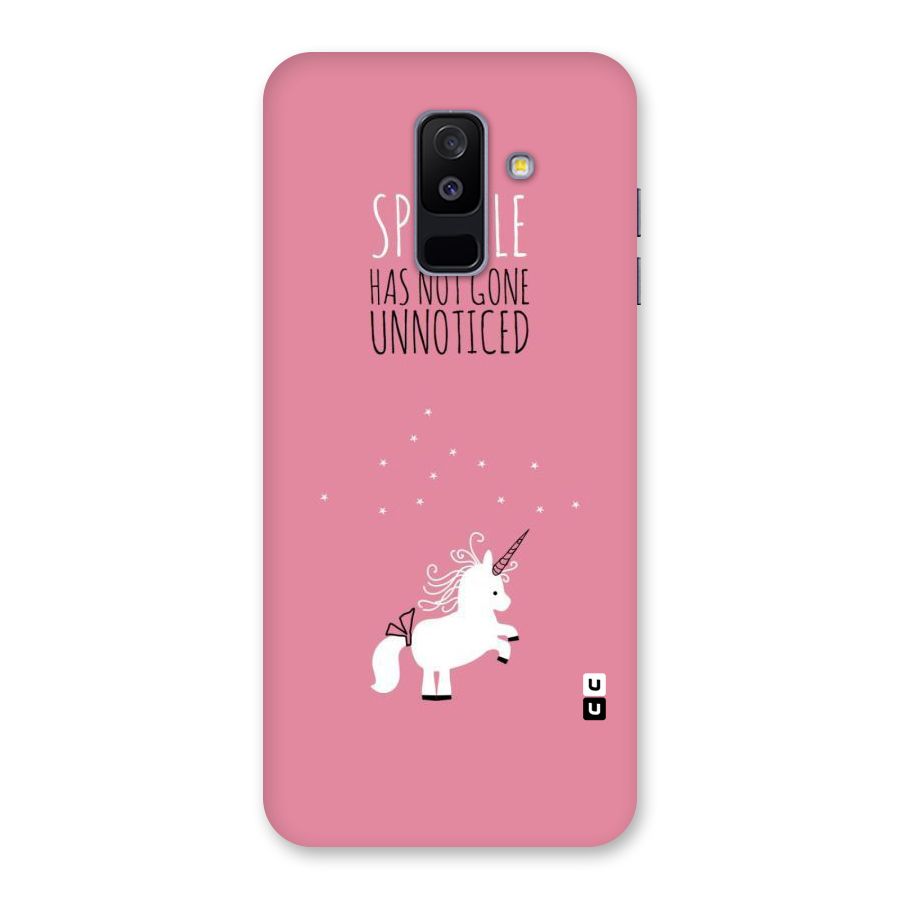 Sparkle Not Unnoticed Back Case for Galaxy A6 Plus