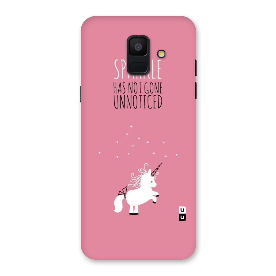 Sparkle Not Unnoticed Back Case for Galaxy A6 (2018)