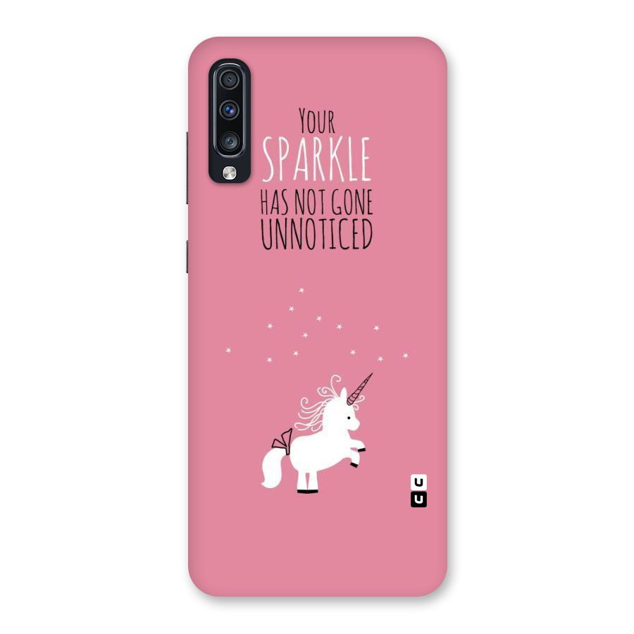 Sparkle Not Unnoticed Back Case for Galaxy A70s