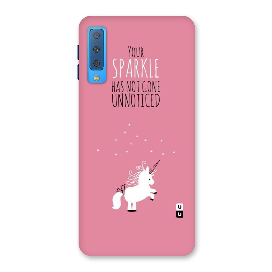 Sparkle Not Unnoticed Back Case for Galaxy A7 (2018)