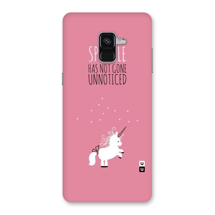Sparkle Not Unnoticed Back Case for Galaxy A8 Plus