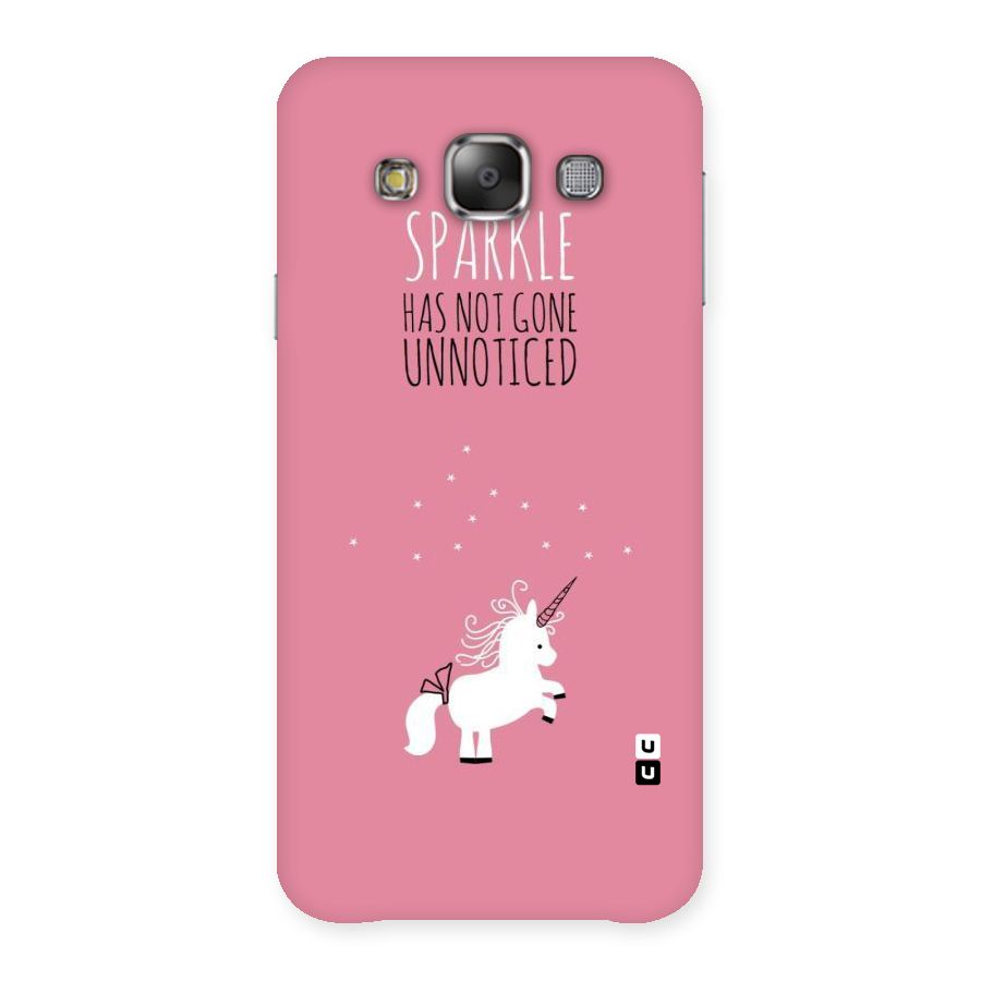 Sparkle Not Unnoticed Back Case for Galaxy E7