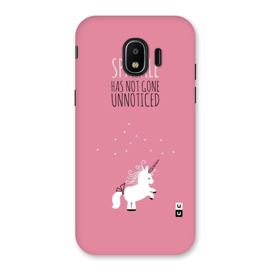 Sparkle Not Unnoticed Back Case for Galaxy J2 Pro 2018