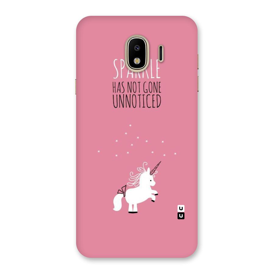 Sparkle Not Unnoticed Back Case for Galaxy J4