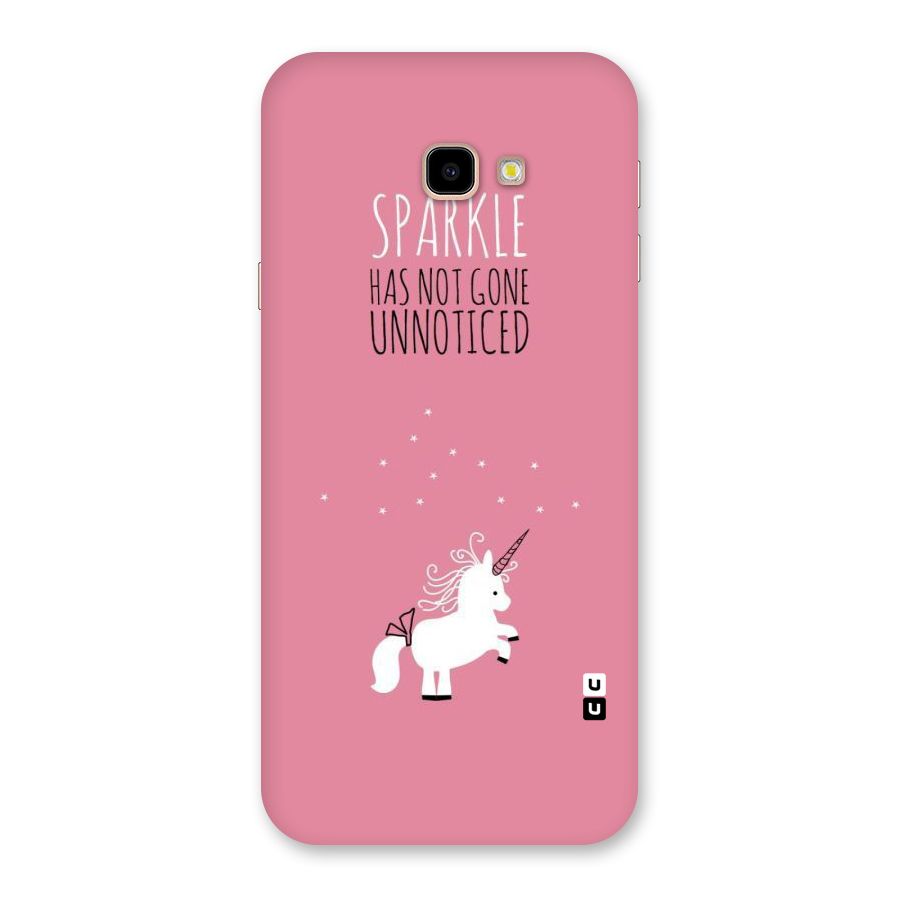 Sparkle Not Unnoticed Back Case for Galaxy J4 Plus