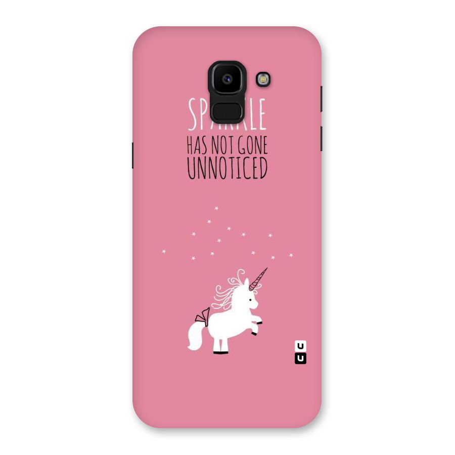 Sparkle Not Unnoticed Back Case for Galaxy J6