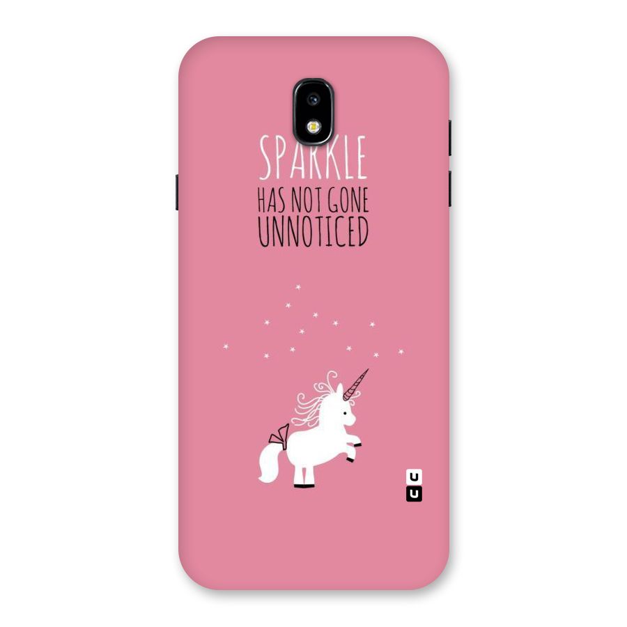 Sparkle Not Unnoticed Back Case for Galaxy J7 Pro