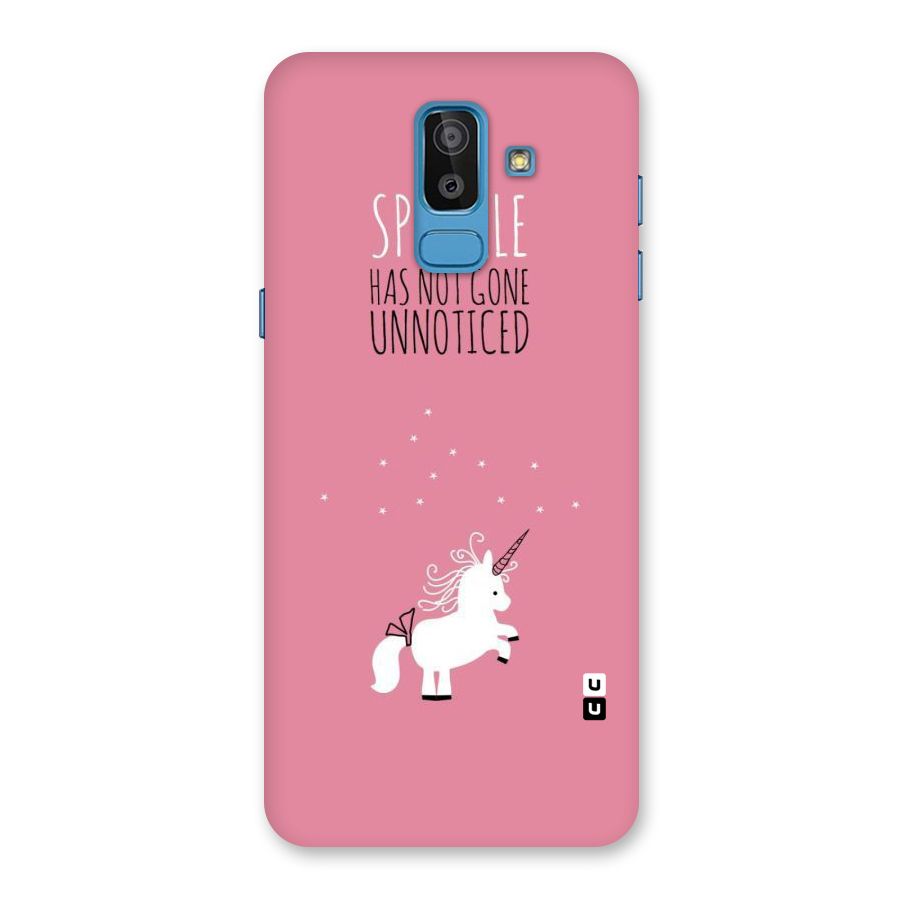Sparkle Not Unnoticed Back Case for Galaxy J8