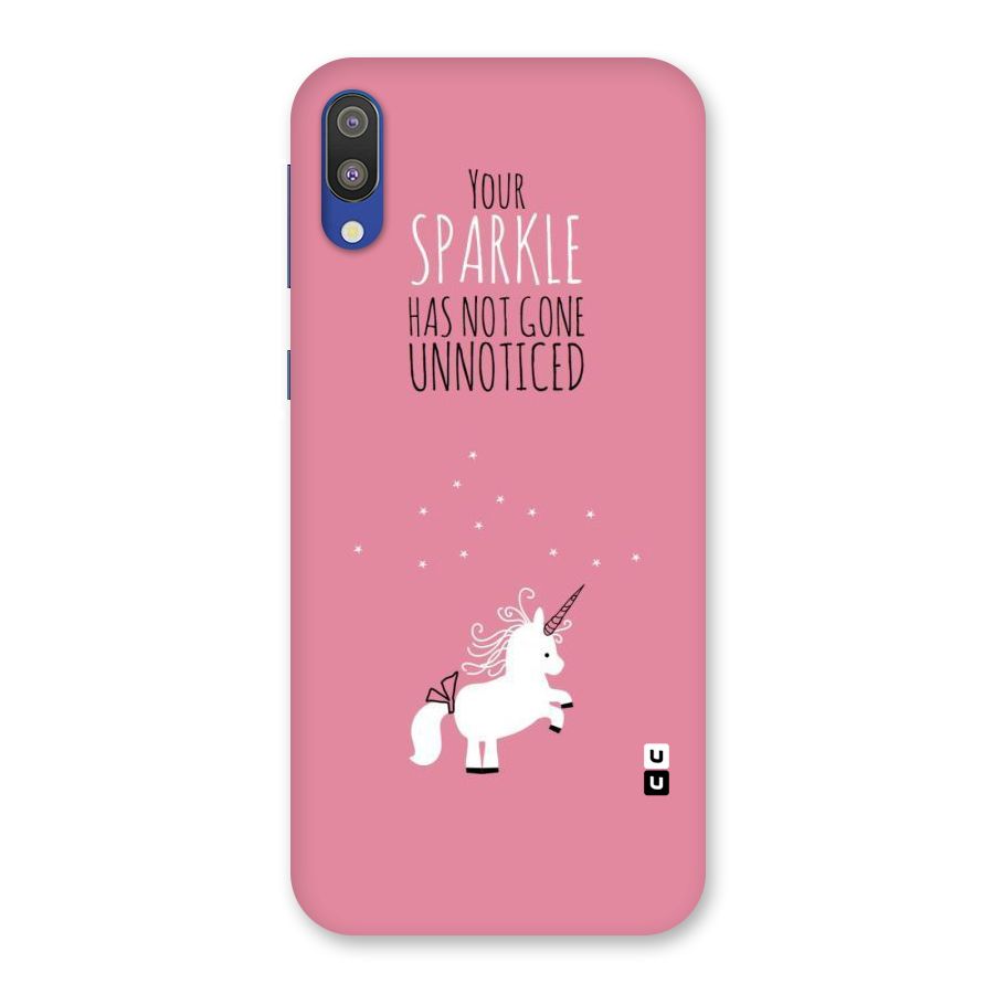 Sparkle Not Unnoticed Back Case for Galaxy M10