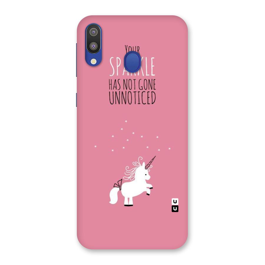 Sparkle Not Unnoticed Back Case for Galaxy M20