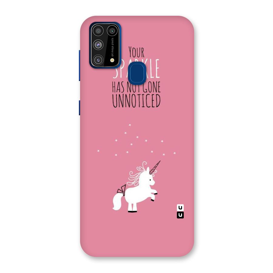 Sparkle Not Unnoticed Back Case for Galaxy M31