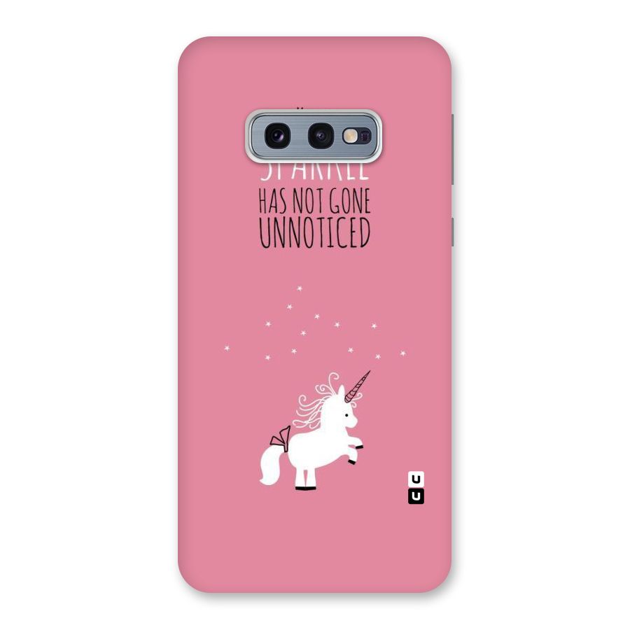 Sparkle Not Unnoticed Back Case for Galaxy S10e