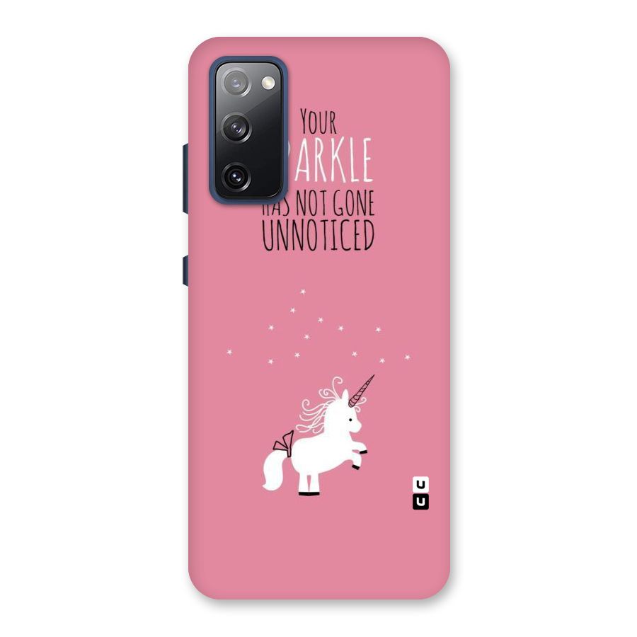 Sparkle Not Unnoticed Back Case for Galaxy S20 FE