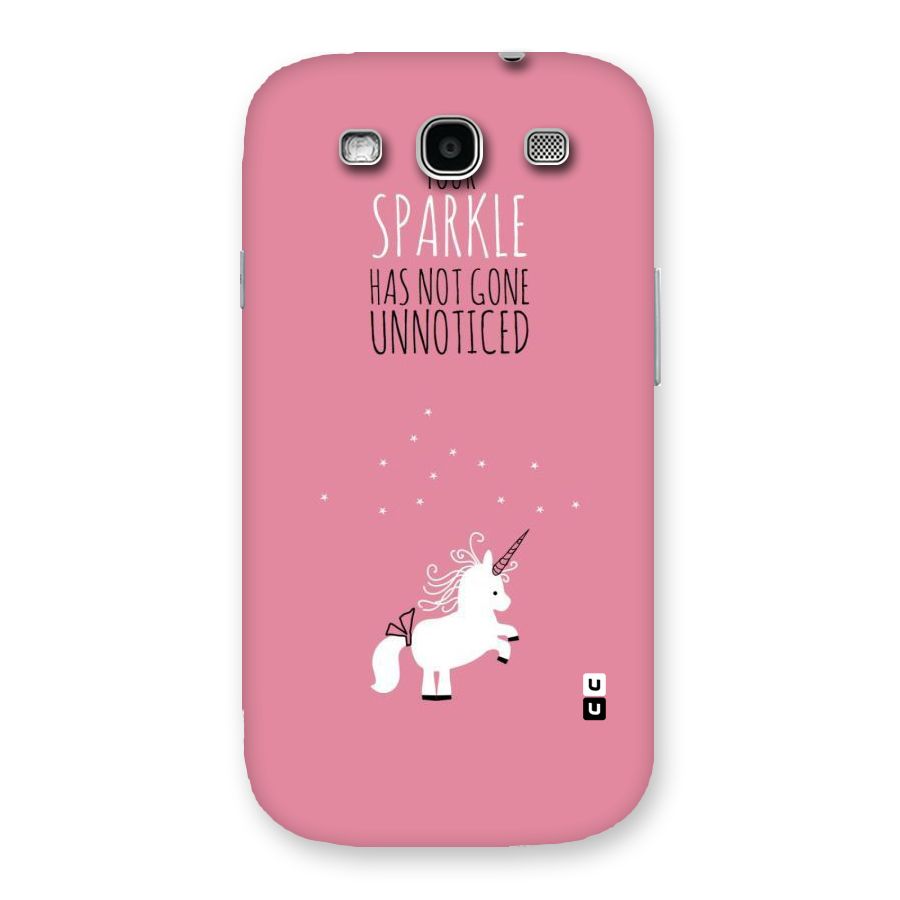 Sparkle Not Unnoticed Back Case for Galaxy S3