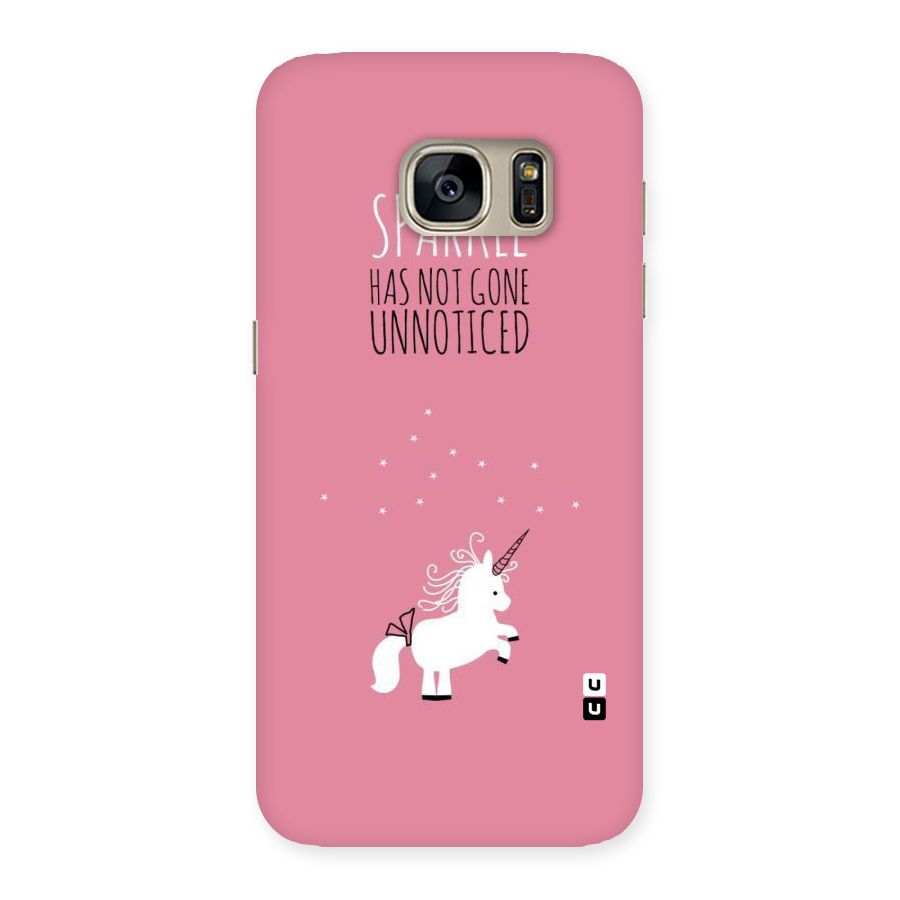 Sparkle Not Unnoticed Back Case for Galaxy S7