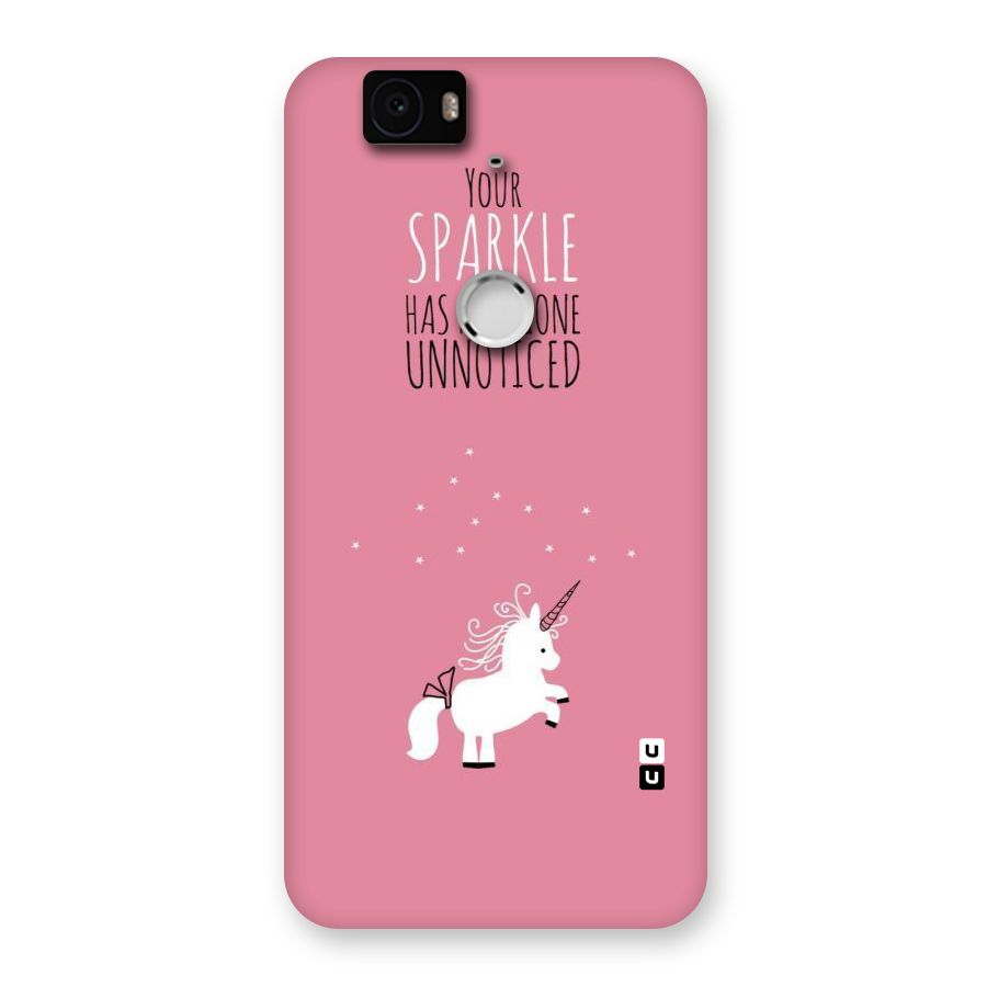 Sparkle Not Unnoticed Back Case for Google Nexus-6P