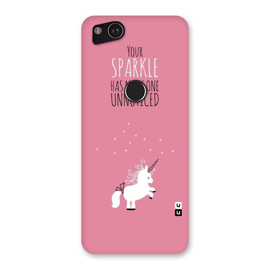Sparkle Not Unnoticed Back Case for Google Pixel 2