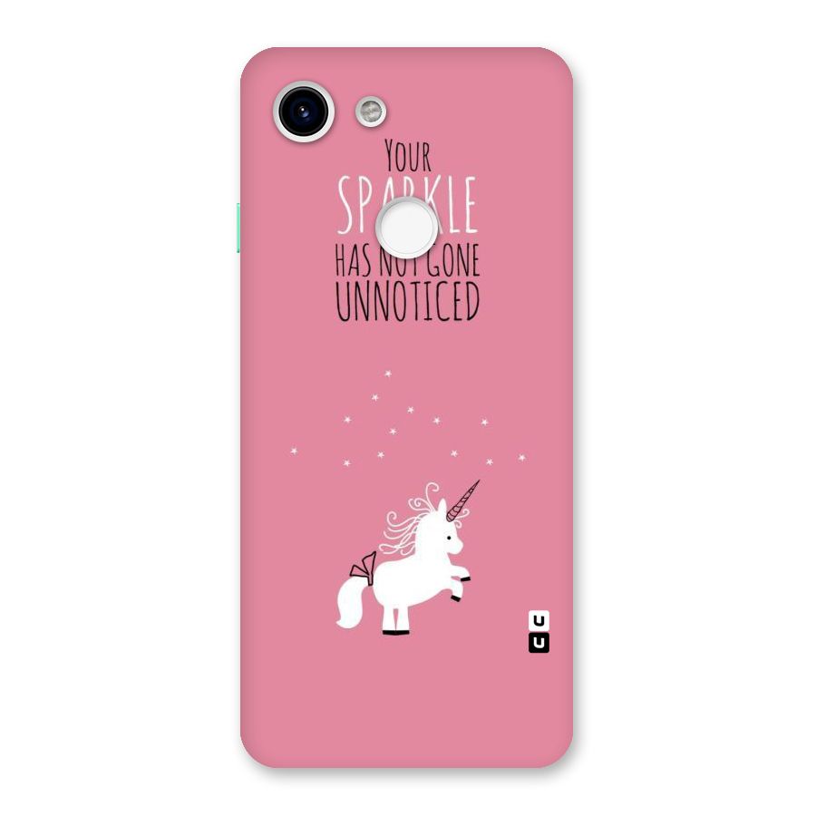 Sparkle Not Unnoticed Back Case for Google Pixel 3