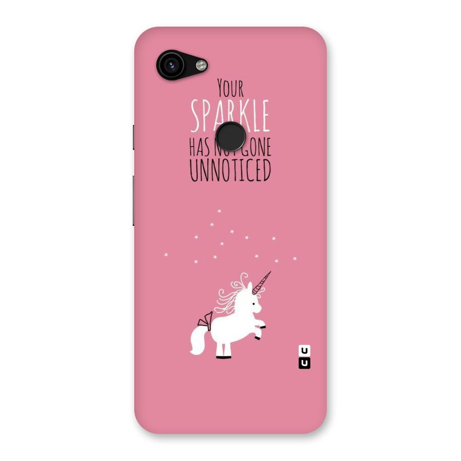 Sparkle Not Unnoticed Back Case for Google Pixel 3a XL