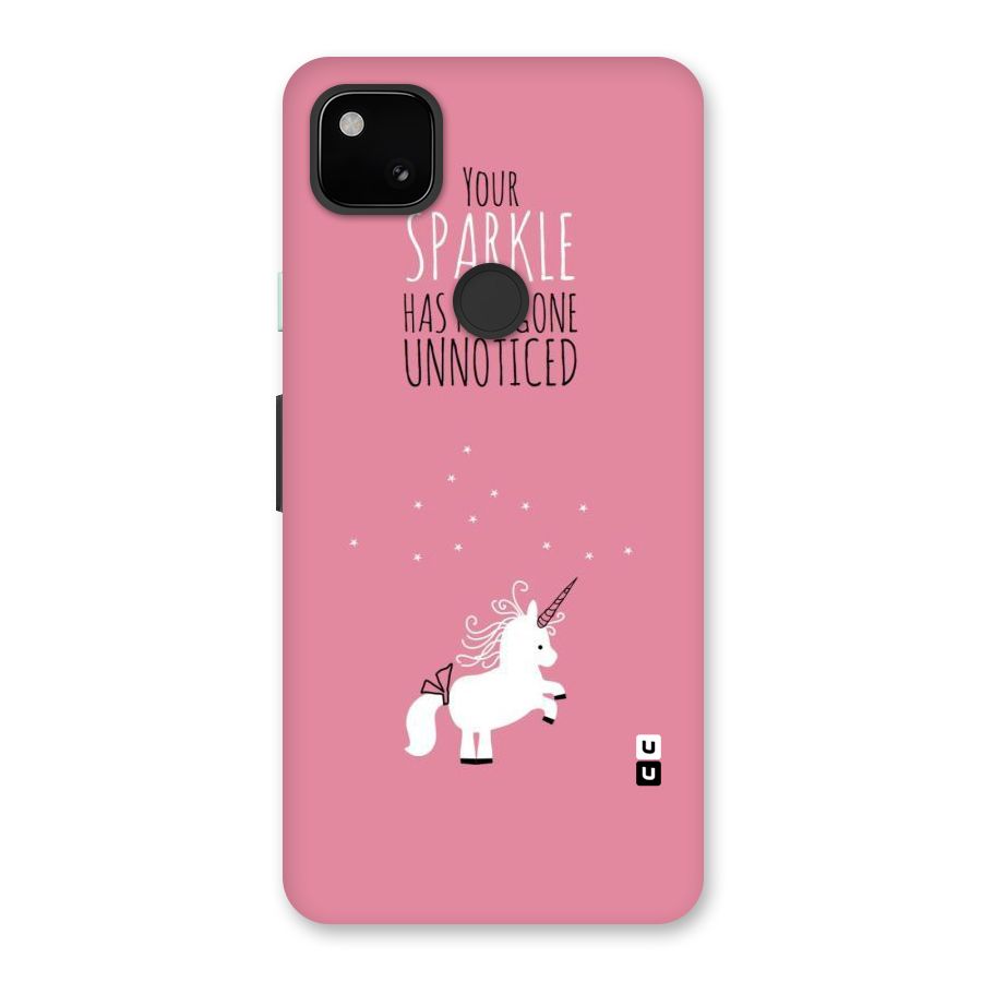 Sparkle Not Unnoticed Back Case for Google Pixel 4a