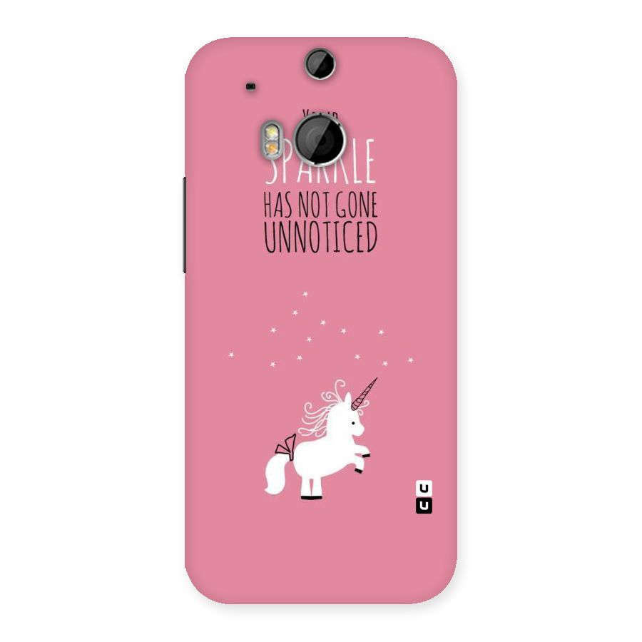 Sparkle Not Unnoticed Back Case for HTC One M8