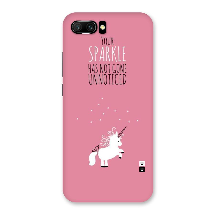 Sparkle Not Unnoticed Back Case for Honor 10