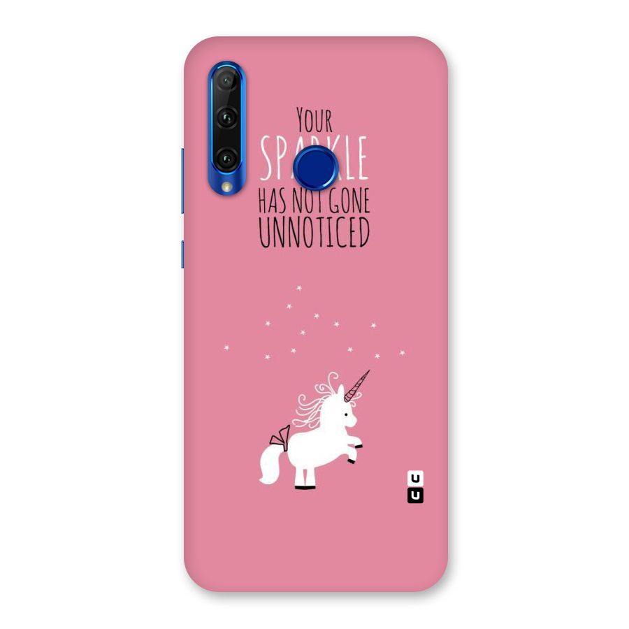 Sparkle Not Unnoticed Back Case for Honor 20i